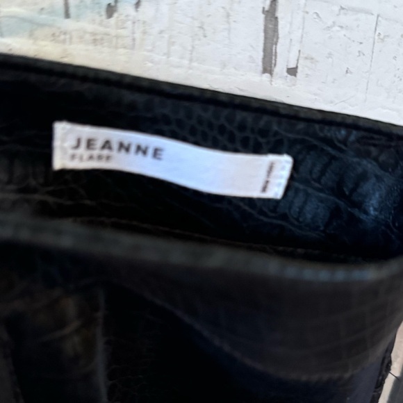 Dear John Jeanne Super High Rise Flare Cropped Jeans Size 31 (12) NWT BLACK - Picture 10 of 16